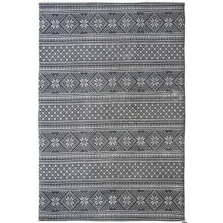 Safavieh 2 ft. 3 in. x 4 ft. Cedar Brook Rectangle Hand-Loomed Rug Black & Ivory CDR711Z-24